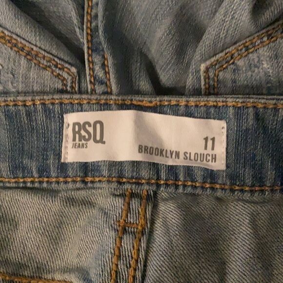NWT RSQ Faded Blue Cotton‎ 5 Pocket Brooklyn Slouch - Picture 5 of 6